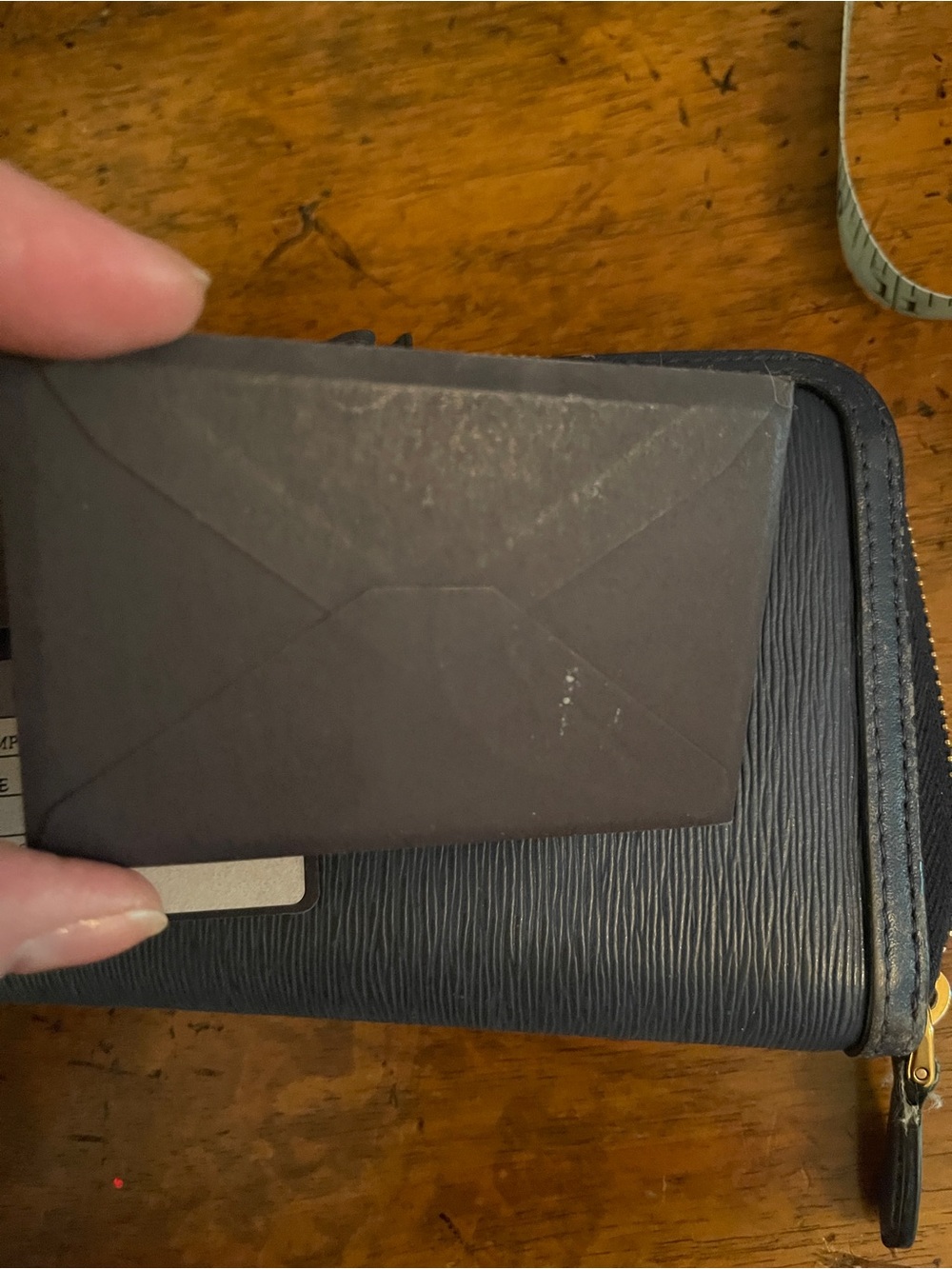 Prada Navy Leather Zip Wallet / used condition - Picture 7 of 12